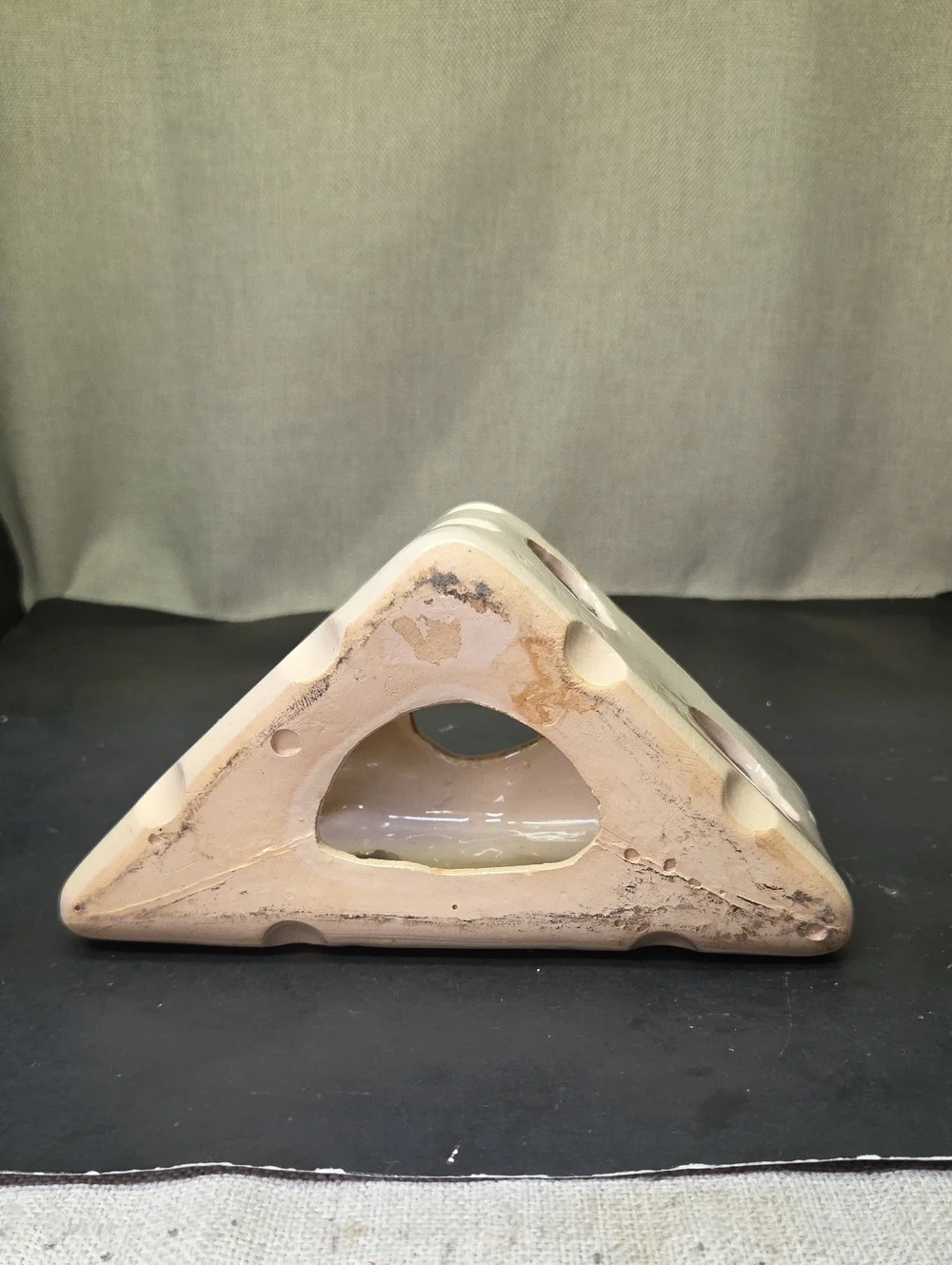 Vtg HAMster 'n Cheese Ceramic Swiss Cheese Wedge Kitsch Decor 1991